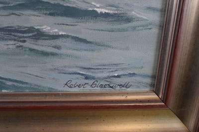Lot 362 - Robert Blackwell (20th Century) - Oil on canvas - 'Christmas Morning, 1940'