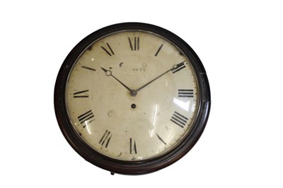 Lot 426 - Mid 19th Century mahogany-cased single fusee wall clock