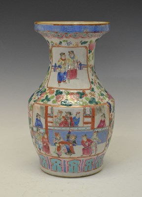 Lot 218 - Chinese porcelain Famille Rose vase