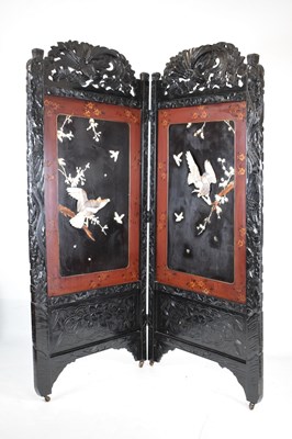 Lot 257 - Japanese shibayama screen