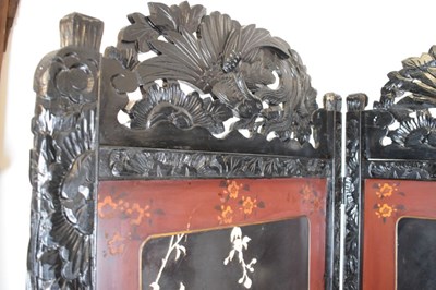 Lot 257 - Japanese shibayama screen