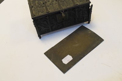 Lot 296 - Late 19th Century cast metal box