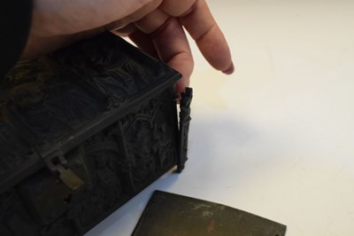 Lot 296 - Late 19th Century cast metal box