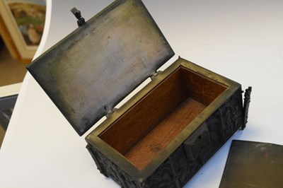 Lot 296 - Late 19th Century cast metal box