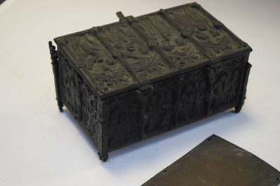 Lot 296 - Late 19th Century cast metal box