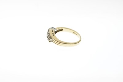 Lot 15 - 9ct gold diamond set dress ring