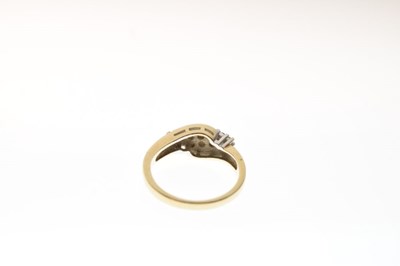 Lot 15 - 9ct gold diamond set dress ring