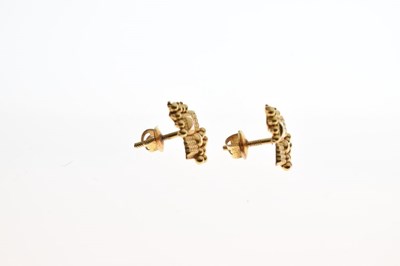 Lot 90 - Pair of Indian earstuds