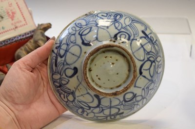 Lot 470 - Two Chinese provincial bowls with terracotta figures