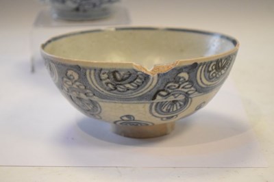 Lot 470 - Two Chinese provincial bowls with terracotta figures