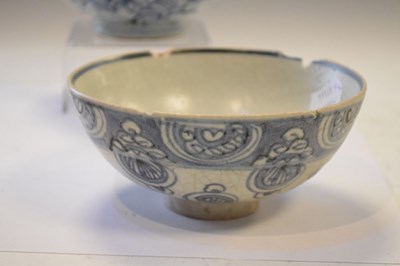 Lot 470 - Two Chinese provincial bowls with terracotta figures