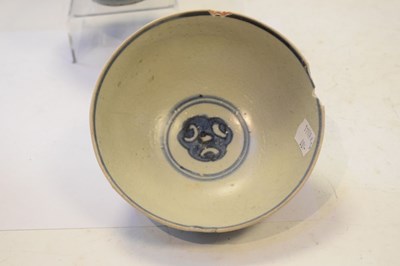 Lot 470 - Two Chinese provincial bowls with terracotta figures