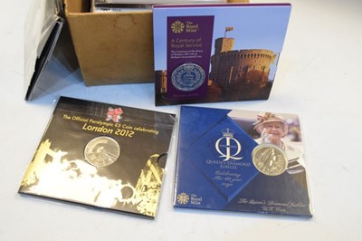 Lot 148 - Coins - Fifteen Royal Mint £5 presentation pack to include Olympics, etc