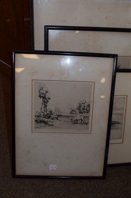 Lot 604 - After Eugene Bejot, Alfred Bentley and Graham Clivard - Signed etchings