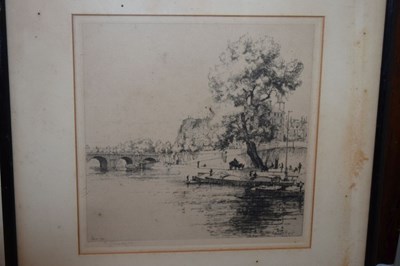 Lot 604 - After Eugene Bejot, Alfred Bentley and Graham Clivard - Signed etchings