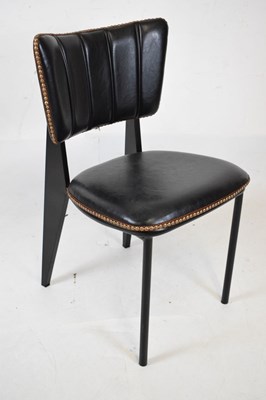 Lot 650 - Ikea ebonised dressing table and chair