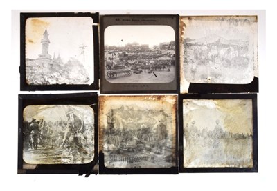 Lot 242 - Collection of magic lantern slides relating to the Boer War etc