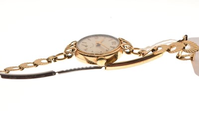 Lot 119 - Lady's 9ct gold dress watch