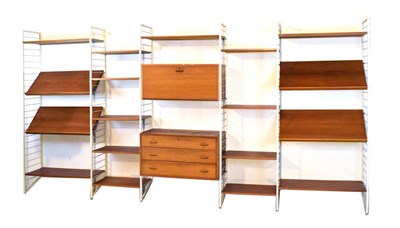 Lot 497 - Ladderax white six bay shelving system