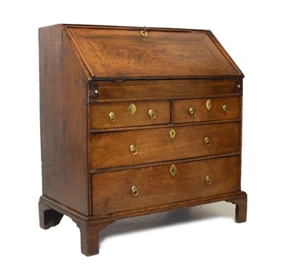 Lot 504 - Late 18th Century oak bureau