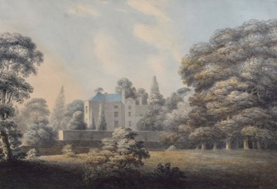 Lot 398 - Moses Griffith (1747-1819) - Watercolour - Llanbedr Hall