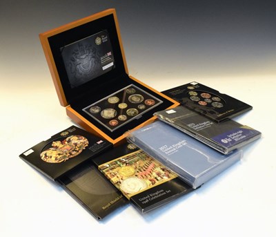 Lot 153 - Royal Mint 2008 Executive proof set together with a quantity of presentation year packs