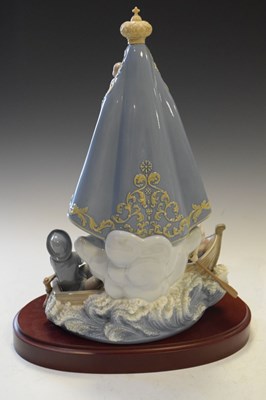 Lot 490 - Lladro porcelain figure group - 'Our Lady Caridad Del Cobre'