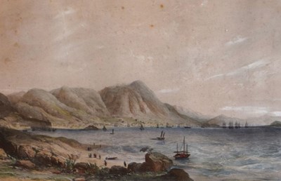 Lot 371 - 19th Century hand-coloured engraving of Hong Kong