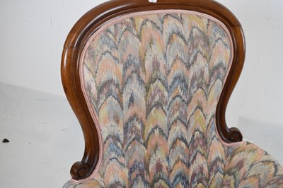Lot 755 - Victorian drawing room chair