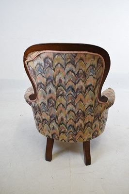 Lot 755 - Victorian drawing room chair