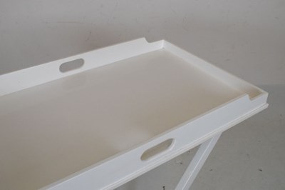 Lot 682 - White butlers tray and stand