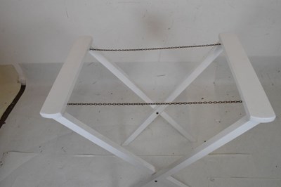 Lot 682 - White butlers tray and stand