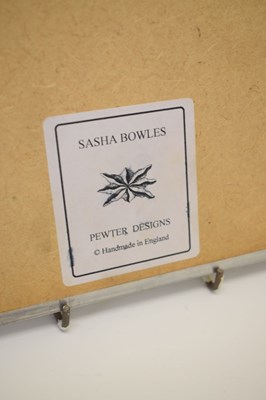 Lot 460 - Sasha Bowles - Pewter mirror