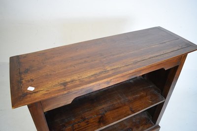 Lot 600 - Hardwood low bookcase