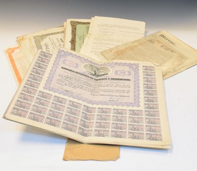 Lot 161 - Quantity of Bonds and Share Certificates