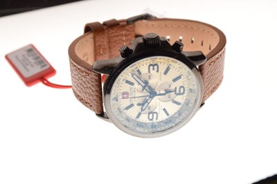 Lot 112 - Swiss Military Hanowa gentleman's 'Sapphire' 10ATM chronograph wristwatch