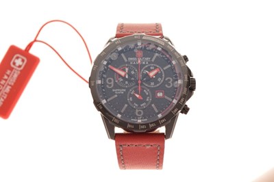 Lot 113 - Swiss Military Hanowa gentleman's 'Sapphire' 10ATM chronograph wristwatch