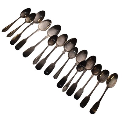 Lot 202 - Quantity of silver teaspoons