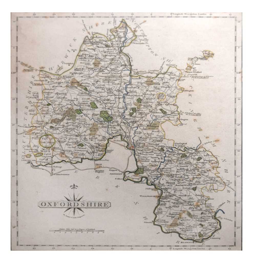 Lot 652 - Three maps of Oxfordshire