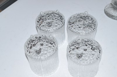 Lot 473 - Pair of Iittala candlesticks and four tumblers