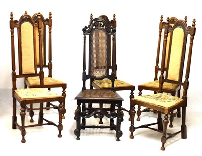 Lot 606 - Set of five chairs plus one