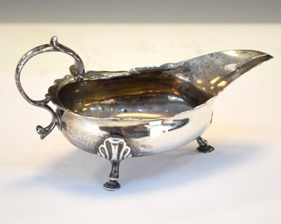 Lot 156 - George III Scottish silver sauceboat