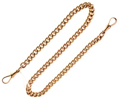 Lot 80 - 9ct gold curb-link chain