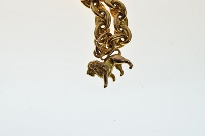 Lot 36 - 18ct gold anchor link chain
