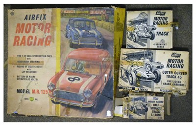 Lot 334 - Airfix MR125 slot car set with boxed track