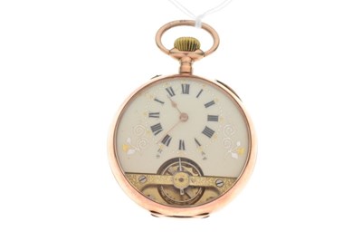 Lot 122 - 9ct gold open face pocket watch