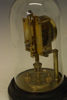 Lot 508 - Slate mantel clock and clock under dome