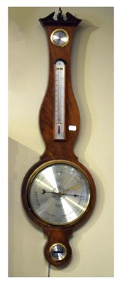 Lot 410 - Comitti reproduction mahogany wheel barometer