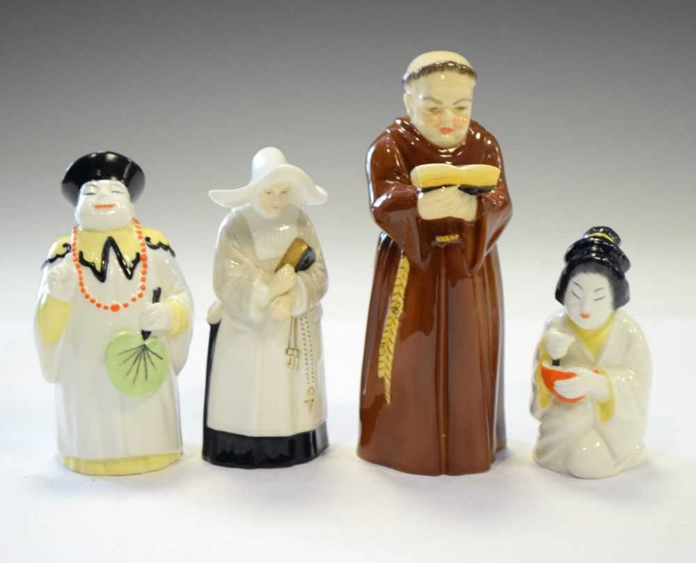 Lot 387 Four Royal Worcester candle snuffers